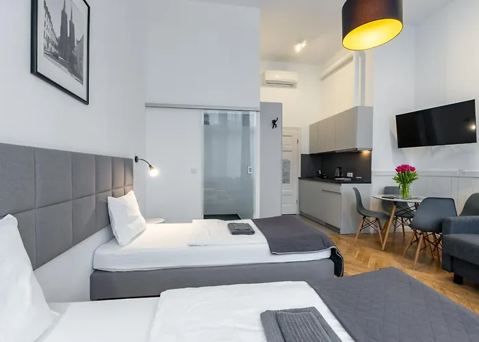 Lägenhet Wroclaw City Apartments *